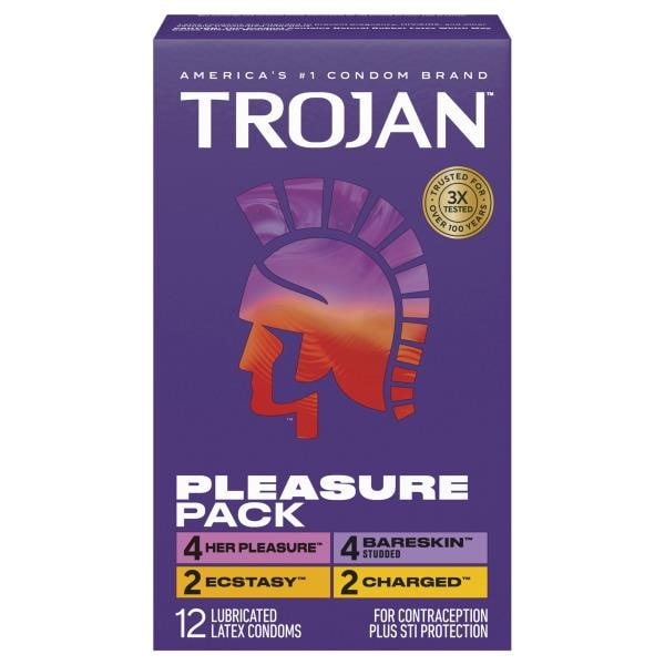 Trojan Condoms, Latex, Lubricated, Pleasure Pack Publix Super Markets