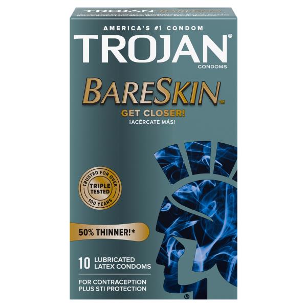 Trojan BareSkin Latex Condoms, Lubricated | Publix Super Markets