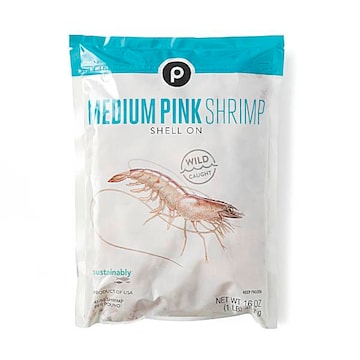 Publix Florida Pink Shrimp, Medium, 41-50 Shrimp/Lb, Wild, Frozen