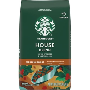 Starbucks Coffee, Ground, Medium Roast, House Blend