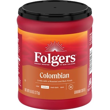 Folgers Colombian Ground Coffee, Medium Roast