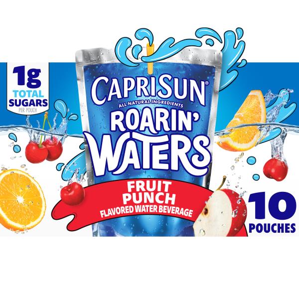 Capri Sun Roarin' Waters Fruit Punch Wave Naturally Flavored Water