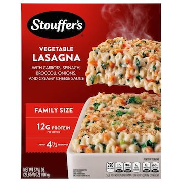 Stouffer's Lasagna, Vegetable, Family Size