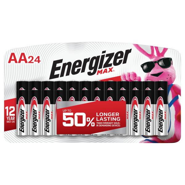 Energizer Max Batteries, Alkaline, AA, 24 Pack Publix Super Markets
