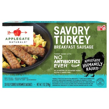 Applegate Savory Turkey Breakfast Sausage