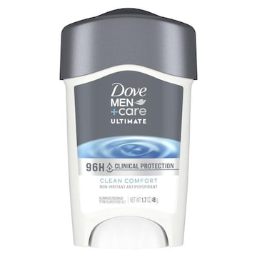 Dove Men+Care Clinical Protection Antiperspirant Deodorant, Non-Irritant, Solid, Clean Comfort