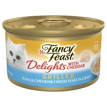 Fancy Feast Delights with Cheddar Gourmet Grilled Tuna & Cheddar Cheese Feast in Gravy Cat Food