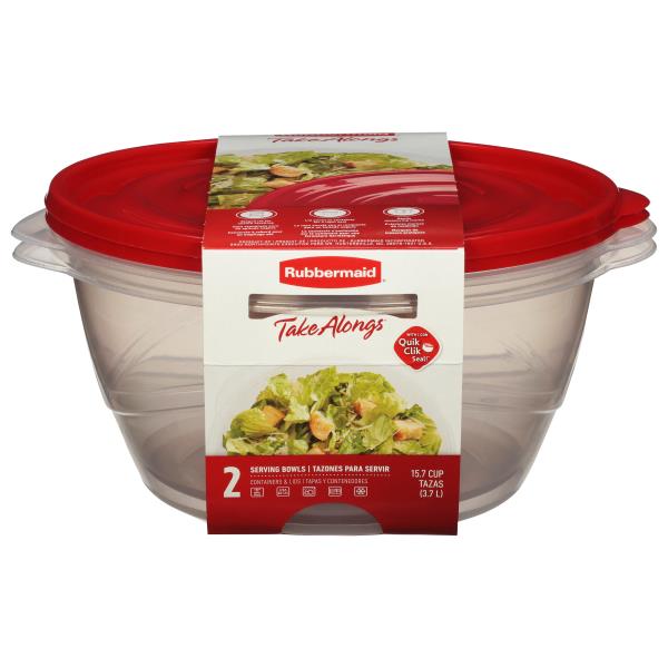 Rubbermaid TakeAlongs Containers & Lids, Serving Bowls, 15.7 Cups
