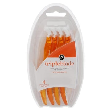 Publix Razors, Sensitive Skin, for Women, TripleBlade