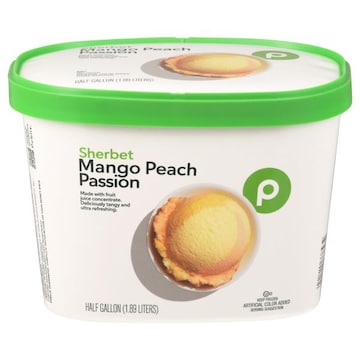 Publix Sherbet, Mango Peach Passion