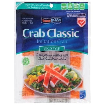 Trans Ocean  Crab Classic Imitation Crab, Leg Style