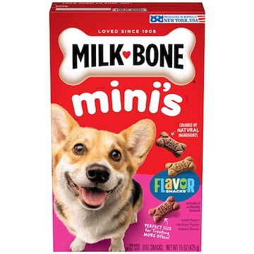 Milk-Bone Flavor Snacks Dog Treat, Beef, Chicken, Bacon