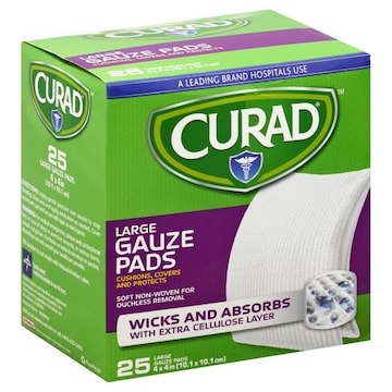 CURAD Gauze Pads, Large