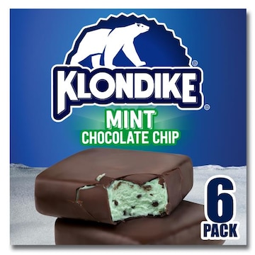 Klondike Frozen Dairy Dessert Bars Mint Chocolate Chip