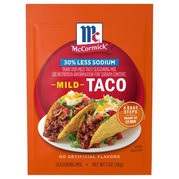 McCormick 30% Less Sodium Mild Taco Seasoning Mix