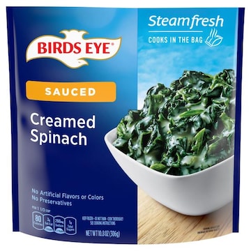 Birds Eye Steamfresh Creamed Spinach, Sauced
