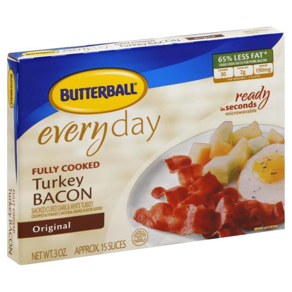 Butterball Everyday Turkey Bacon, Original Publix Super Markets