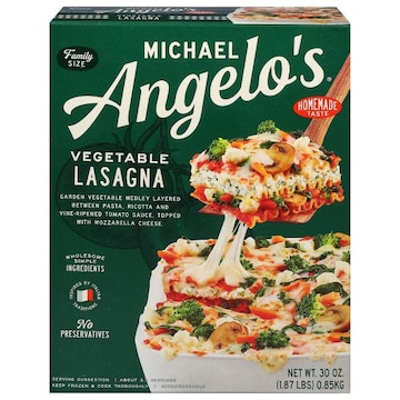 Michael Angelo's Lasagna, Vegetable, Family Size