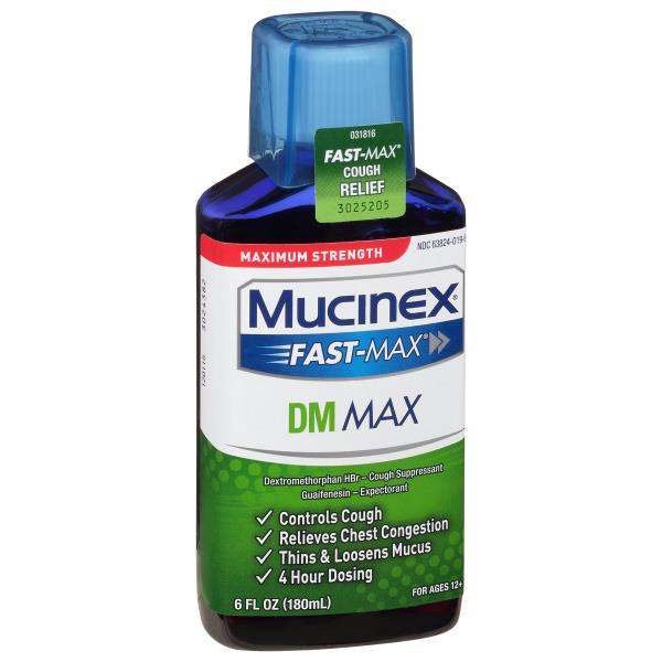 Mucinex Fast Max Cough Relief, Maximum Strength, DM Max Publix Super