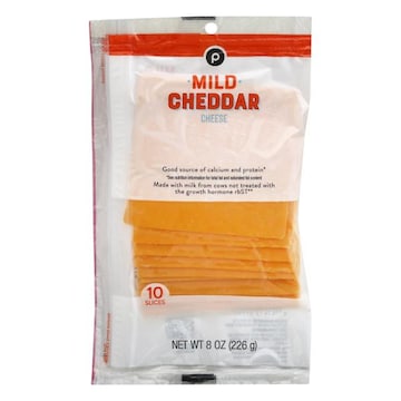 Publix Mild Cheddar, Cheese Slices