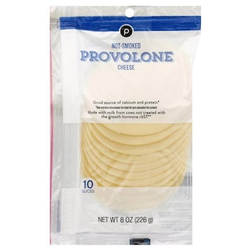 Publix not Smoked Provolone, Cheese Slices