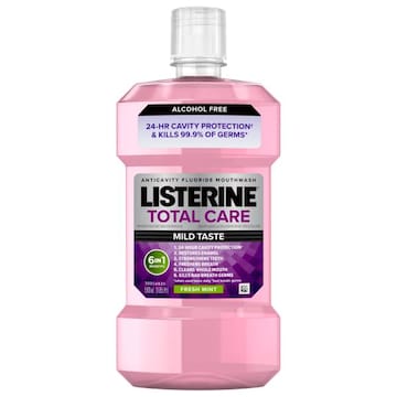 Listerine Total Care Alcohol Free Anticavity Fluoride Fresh Mint Mouthwash