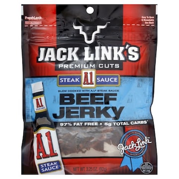 Jack Link's Premium Cuts Beef Jerky, A1 Steak Sauce