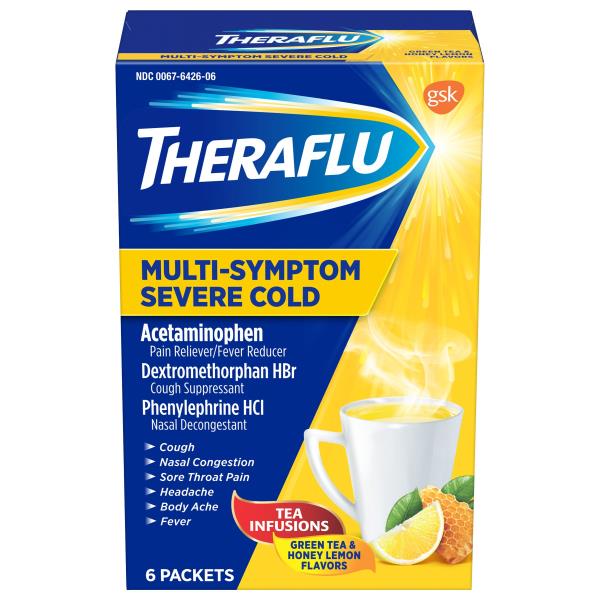【miz®】THA × HHBD ディープリラックス 1ml THERAFLU Daytime Severe Cold Relief Powder, Honey Lemon? Flavor, 6