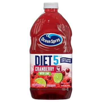 Ocean Spray Juice, Cranberry with Lime, Diet 5 Cals
