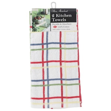 Ritz Paprika Multi Check Ultra Absorbent Kitchen Towels