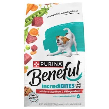 Beneful IncrediBites Small Dogs Adult with Farm-Raised Beef Food for Dogs