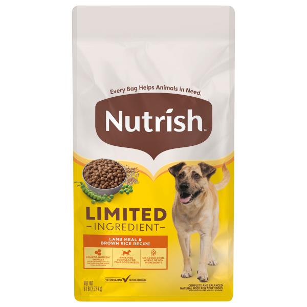 Rachael Ray Nutrish Nutrish Dog Food, Lamb Meal & Brown Rice Recipe, Limited Ingredient Publix