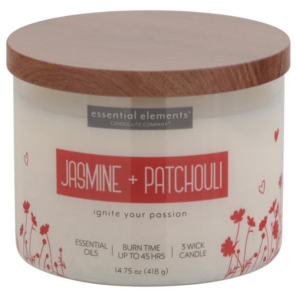 Essential Elements Candle, Jasmine + Patchouli Publix Super Markets