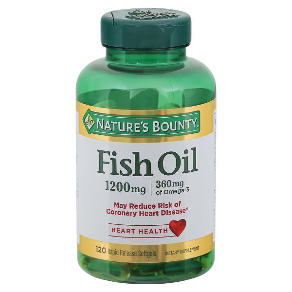 Nature's Bounty Fish Oil, 1200 mg, Softgels | Publix Super Markets