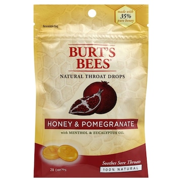 Burt's Bees Throat Drops, Natural, Honey & Pomegranate