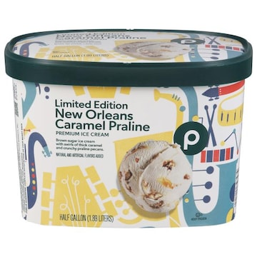 Publix Ice Cream, New Orleans Caramel Praline, Premium