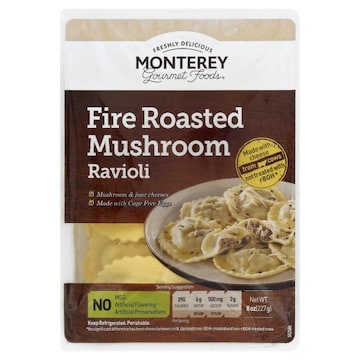 Monterey Gourmet Foods Ravioli, Fire Roasted Mushroom