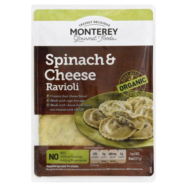 Monterey Gourmet Foods Ravioli, Spinach & Cheese Publix Super Markets