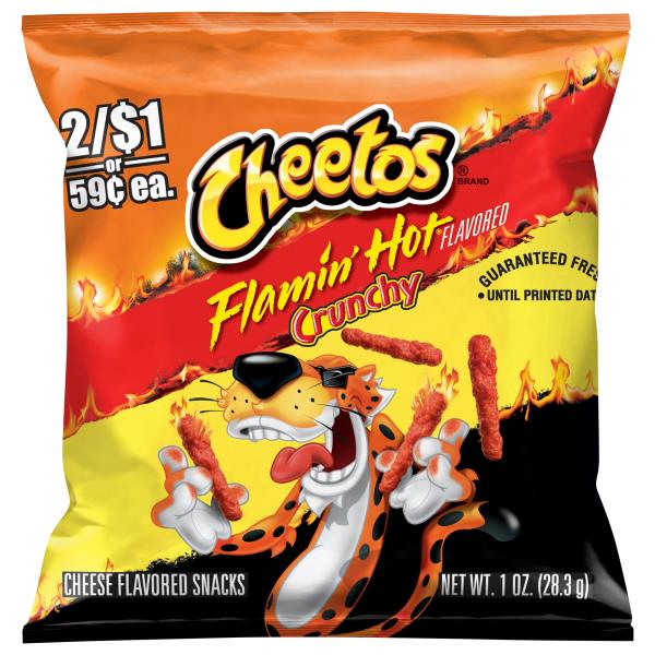 Cheetos Cheese Flavored Snacks, Flamin Hot Flavored, Crunchy Publix
