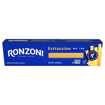 Ronzoni Fettuccine 16 oz, Non-GMO Pasta for Alfredo Sauce and More