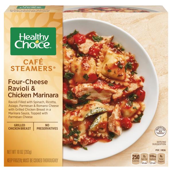 Healthy Choice Cafe Steamers Cafe Steamer Ravioli And Chicken Marinara