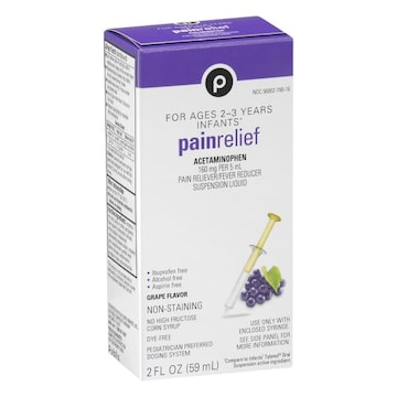 Publix Liquid 160 mg Grape Flavor Infants' Pain Relief