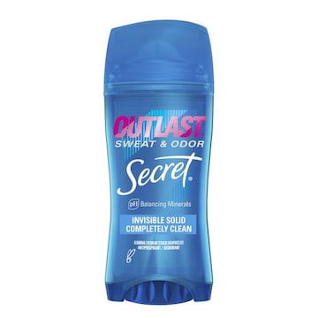 Secret Outlast Invisible Solid Antiperspirant Deodorant for Women, Completely Clean Scent, 2.6 oz