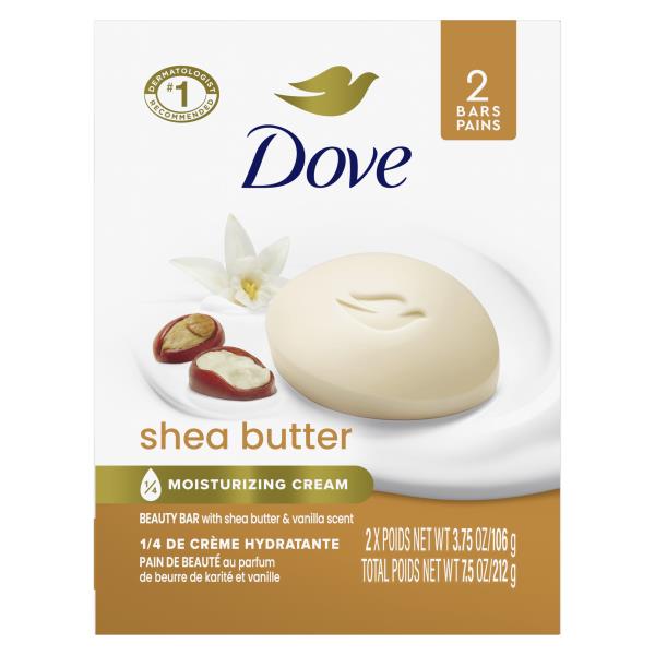 Dove Beauty Bar Gentle Skin Cleanser Shea Butter | Publix Super