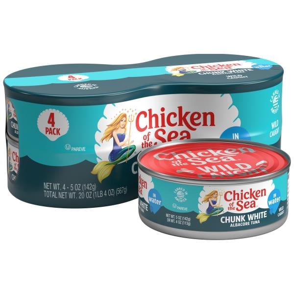 Chicken of the Sea Chunk White Albacore Tuna in Water 4 - 5 oz