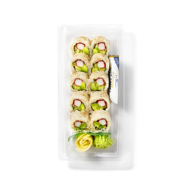 Sushi California Roll, 10 Pc, Special, Brown Rice, Ready to Eat