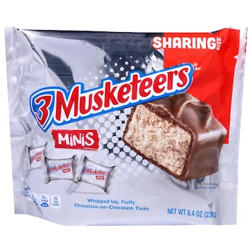 3 Musketeers Minis Bars Sharing Size