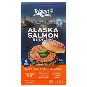 Trident Seafoods Burgers, Alaska Salmon