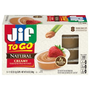 JIF To Go Natural Creamy Peanut Butter Spread