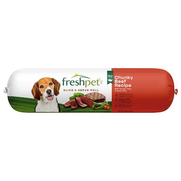 Freshpet Healthy & Natural Dog Food, Fresh Beef Roll, 6lb